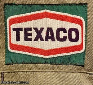Texaco patch on a company shirt